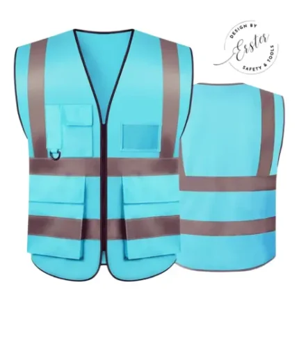 Sky Blue Reflective Vest